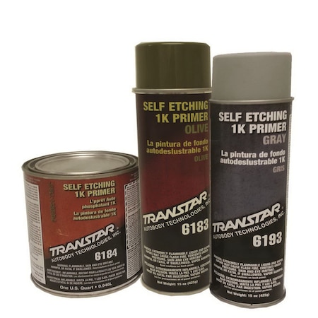 Transtar Autobody Technology Self Etching 1K Primer, Quart, Olive Green Quart 6184